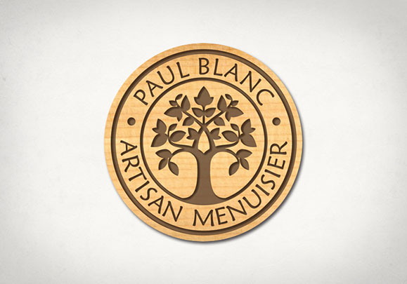 Logotype Paul Blanc Menuiserie